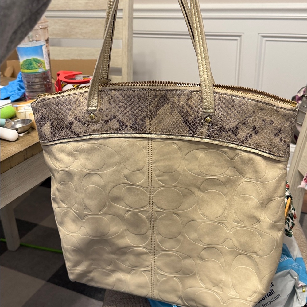 Coach Mixed Media Tote